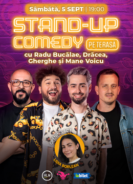 The Fool Terasa: Stand-up comedy cu Bucălae, Mane Voicu, Gherghe și Drăcea