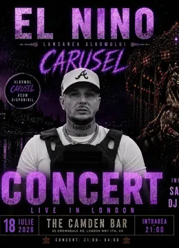 Londra: Concert El Nino  | Lansarea noului album „Carusel”