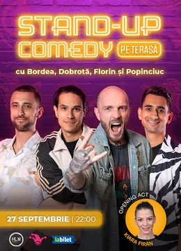 The Fool: Stand-up Comedy pe terasă cu Bordea, Popinciuc, Florin și Dobrotă