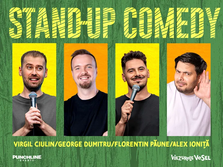Sibiu: Stand-up Comedy cu Virgil Ciulin, George Dumitru, Florentin Păune și Alex Ioniță
