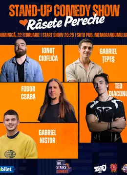 Cluj-Napoca: The Stairs Comedy | Râsete Pereche de Dragobete cu Ionuț Cioflica, Teo Diaconu, Gabriel Țepeş, Fodor Csaba & Gabriel Nistor