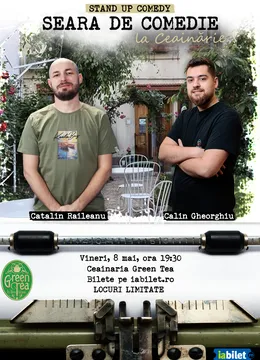 Open Mic la Ceainăria Green Tea cu Călin Gheorghiu și Cătălin Răileanu