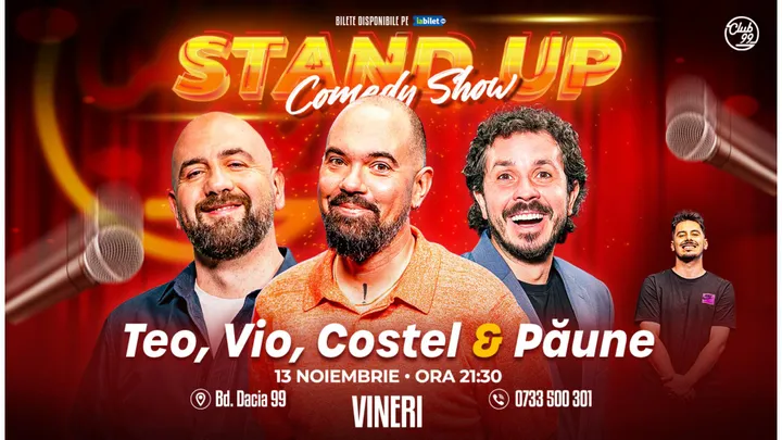 Teo, Vio, Costel - Florentin Păune | Stand Up Comedy la Club99
