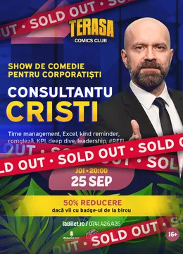 Consultantu Cristi - Show De Comedie pentru Corporatiști pe Terasa ComicsClub!