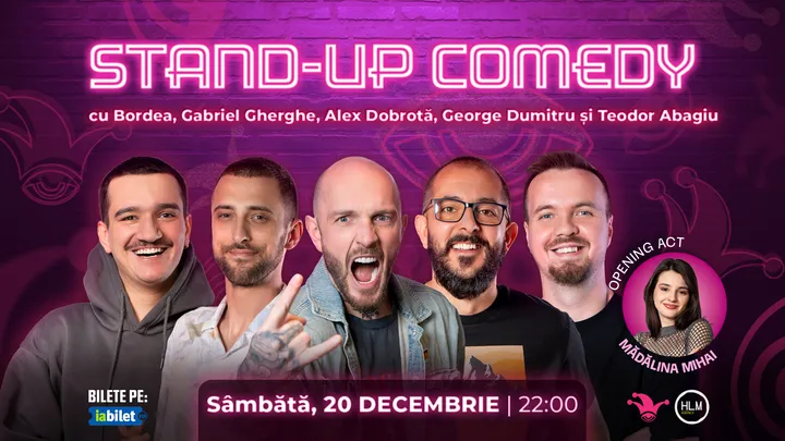 The Fool: Stand-up comedy cu Bordea, Gabriel Gherghe, Alex Dobrotă, George Dumitru si Teodor Abagiu