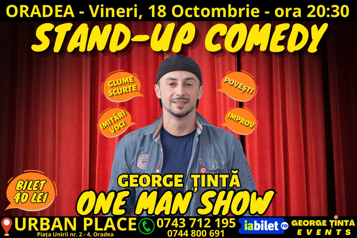ORADEA: Stand-up Comedy cu George Țintă @ URBAN PLACE
