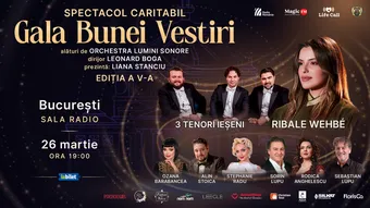 Ribale Wehbe & 3 Tenori Ieșeni la Gala Bunei Vestiri București, spectacol caritabil
