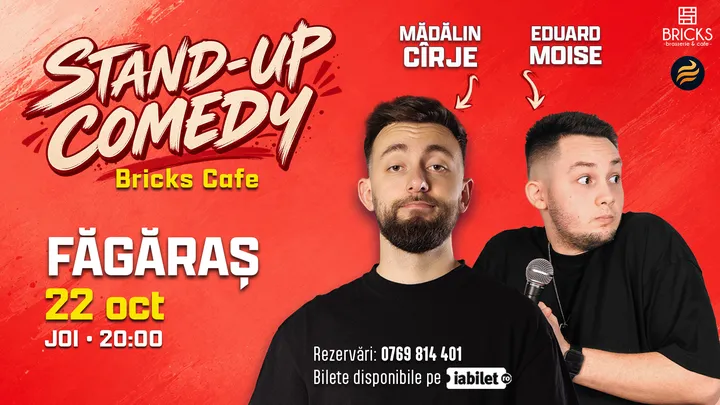 Făgăraș: Stand-up comedy cu Mădălin Cîrje și Edi Moise