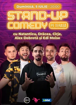 The Fool Terasa: Stand-up comedy cu Drăcea, Cîrje, Natanticu, Alex Dobrotă și Edi Moise