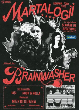 Iasi: Turneu Martalogii & Brainwasher - lansare album „Șlagăre de recesiune”