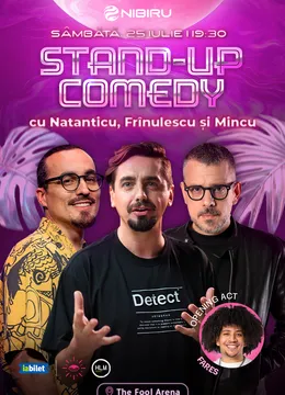 Costinești: The Fool Arena: Stand-up comedy cu Frînculescu, Mincu și Natanticu