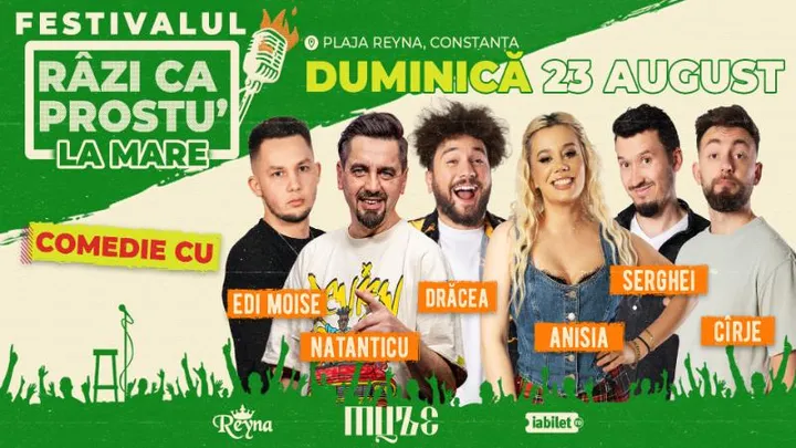 Festivalul de comedie - Razi ca prostu' la mare 2026 | Acces VIP 23.08