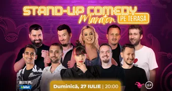 The Fool: Stand-up Comedy Maraton pe terasă cu: Anisia, Mane Voicu, Radu Isac, Serghei, Teodora Nedelcu, Geo Adrian, Claudiu Popa, Alex Dobrotă, Florin Gheorghe și George Dumitru