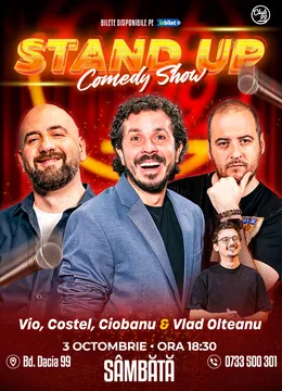 Stand-up Comedy cu Vio, Costel, Andrei Ciobanu - Vlad Olteanu la Club 99 | Show 1