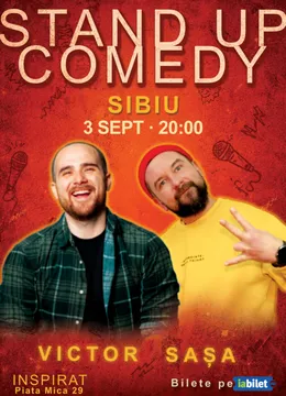 Sibiu: Stand-Up Comedy cu Băra, Sașa & Adrian