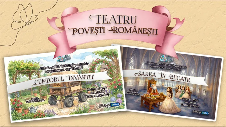Spectacol de teatru: Povesti Romanesti „Sarea în bucate” și „Cuptorul învârtit”