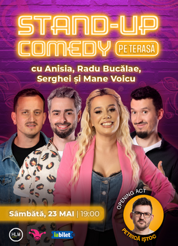 The Fool Terasa: Stand-up comedy cu Bucălae, Mane Voicu, Serghei și Anisia