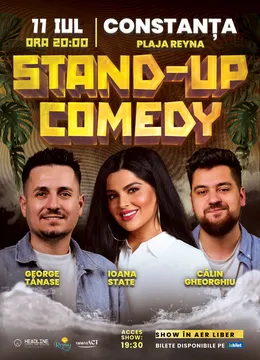 Constanta: Stand-up comedy alături de George Tănase, Ioana State și Călin Gheorghiu