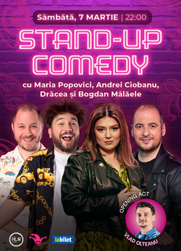The Fool: Stand-up comedy cu Drăcea, Bogdan Mălăele, Andrei Ciobanu și Maria Popovici