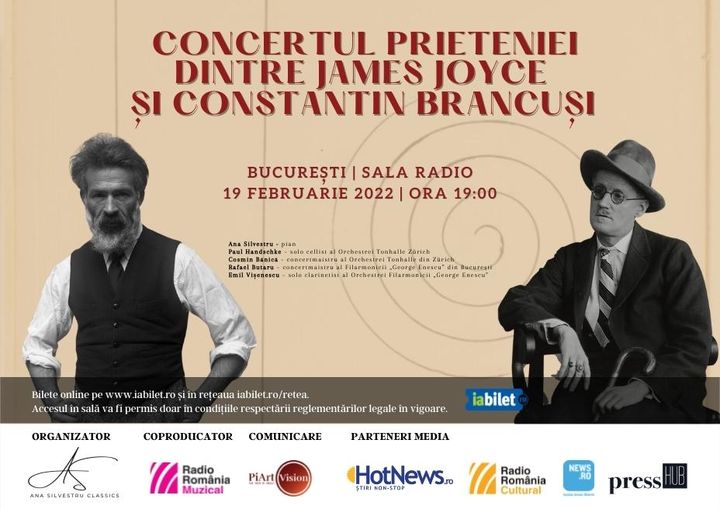 Concertul Prieteniei dintre James Joyce si Constantin Brâncuși