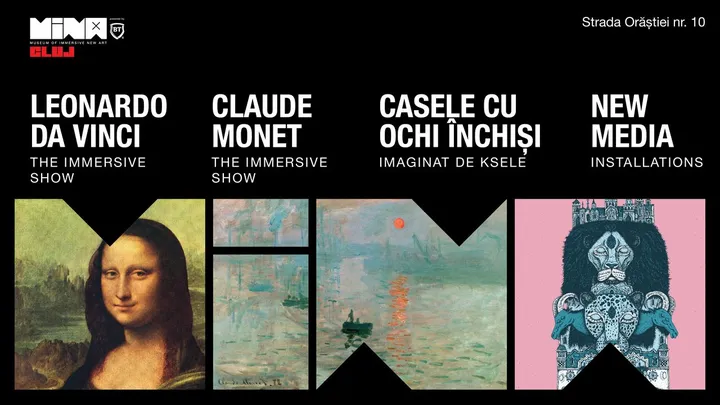 Leonardo Da Vinci + Claude Monet + Casele cu ochi inchisi & New Media Installations