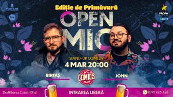 Stand-up Comedy Open Mic Ediție de Primăvară la ComicsClub!