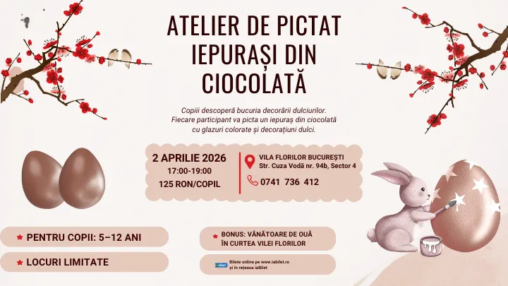 Atelier de Pictat Iepurasi din Ciocolata