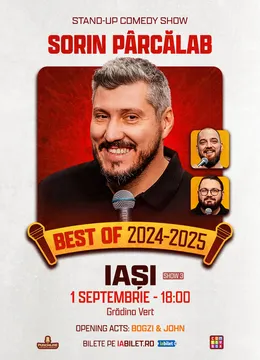 Iași: Stand-up comedy - Best of Sorin Pârcălab (SHOW 3)