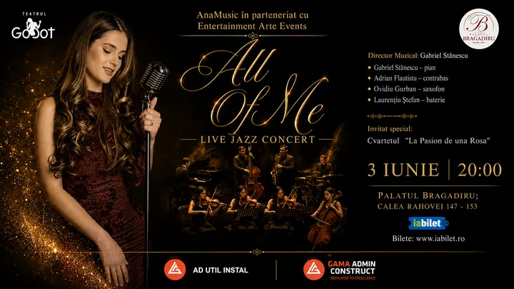 „All of Me” – Live Jazz Concert cu Ana-Maria Mărgean