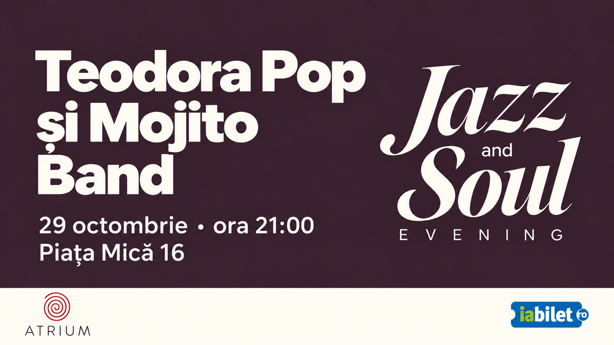 Teodora Pop • În Culori - Cafe concert • Soul • Pop Fusion