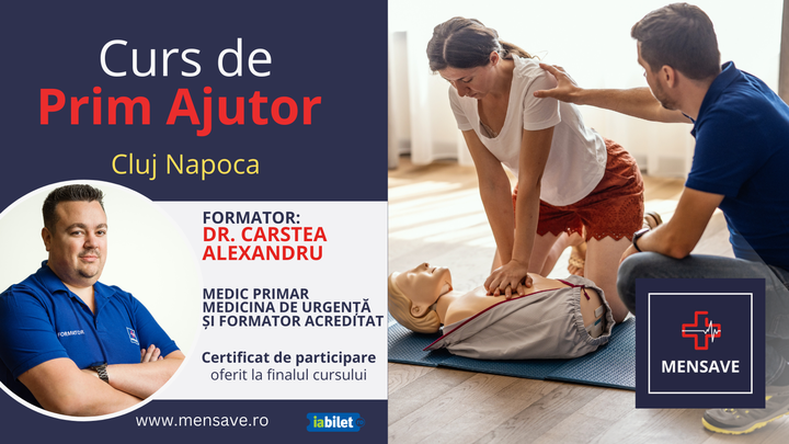 Cluj-Napoca: Cursuri de prim ajutor cu MENSAVE