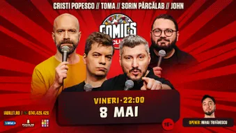 Stand-up cu Cristi Popesco, Toma, Sorin și John la ComicsClub!