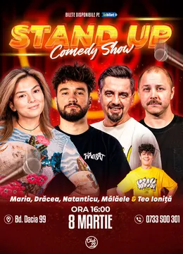 Stand-up Comedy cu Maria Popovici, Drăcea, Natanticu, Mălăele - Teo Ioniță