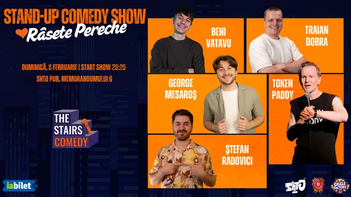 Cluj-Napoca: The Stairs Comedy | Râsete Pereche cu George Mesaroş, Traian Dobra, Ştefan Radovici, Beni Vatavu și Token Paddy