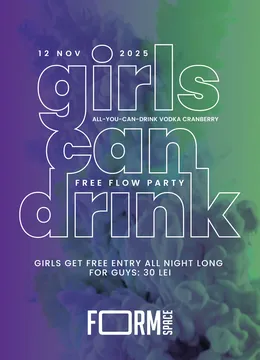 Girls Can Drink: Free Flow Party at FORM Space