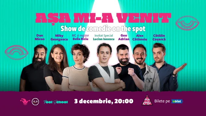 ”The Fool: Așa mi-a venit! | Show de comedie on the spot