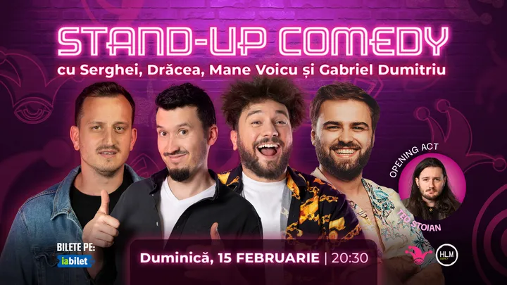 The Fool: Stand-up comedy cu Mane Voicu, Drăcea, Serghei și Gabriel Dumitriu