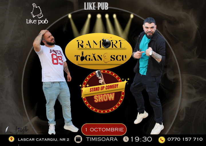 Timisoara: Stand-up comedy cu Ramore si Ionut Tiganescu