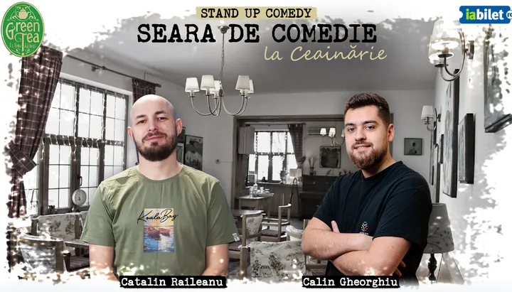 Open Mic la Ceainăria Green Tea cu Călin Gheorghiu și Cătălin Răileanu