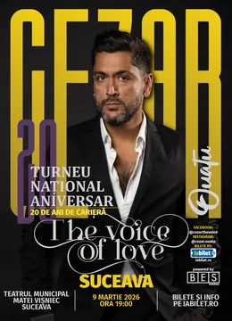 Suceava: Cezar Ouatu - 20 De Ani De Carieră Turneu Aniversar 2026 - “The Voice Of Love”