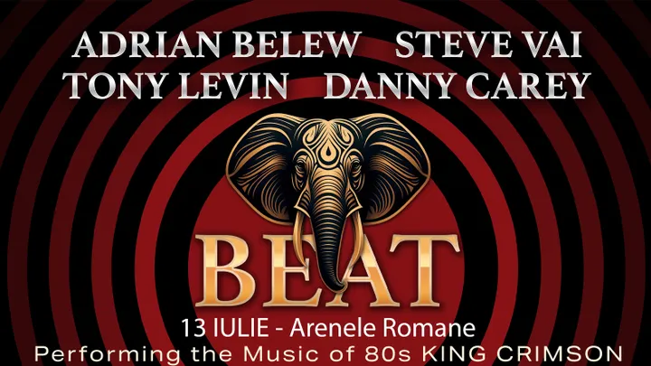 BEAT - Danny Carey (Tool), Steve Vai, Adrian Belew, Tony Levin (King Crimson)