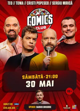 Stand-up cu Cristi Popesco, Toma, Sorin și Mirică la ComicsClub!