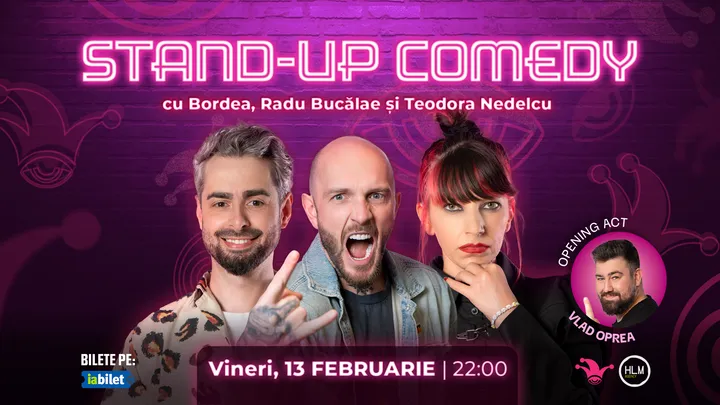The Fool: Stand-up comedy cu Bordea, Bucălae și Teodora Nedelcu
