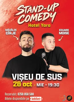 Viseu de Sus: Stand-up comedy cu Mădălin Cîrje și Edi Moise