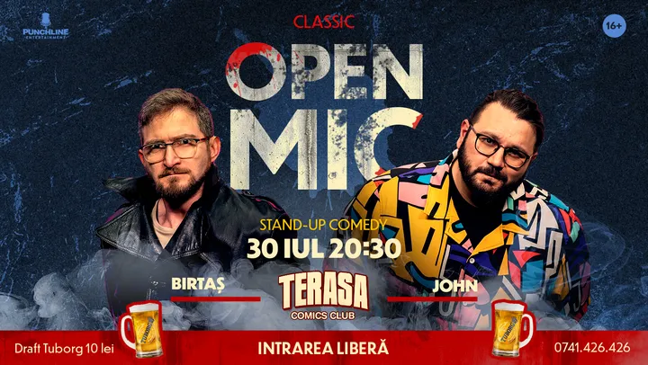 Stand-up Comedy OpenMic pe Terasa ComicsClub!