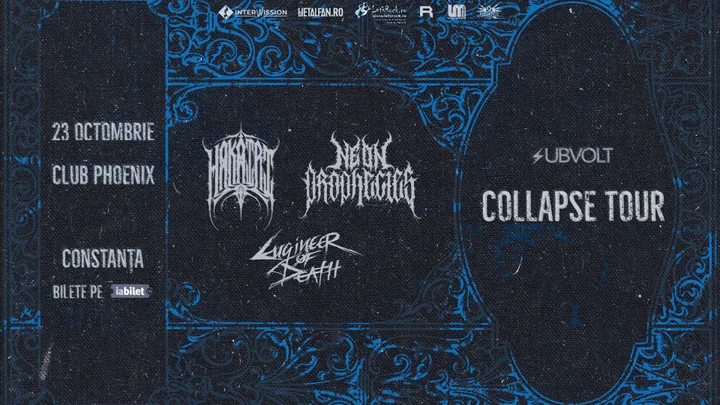 Constanța: Collapse Tour — Hakairi, Neon Prophecies și Engineer Of Death