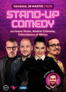 The Fool: Stand-up comedy cu Ioana State, Frînculescu, Ciobanu și Mincu