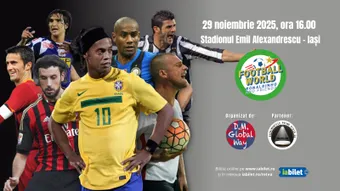 Iasi: Meci fotbal demonstrativ Ronaldinho & Friends