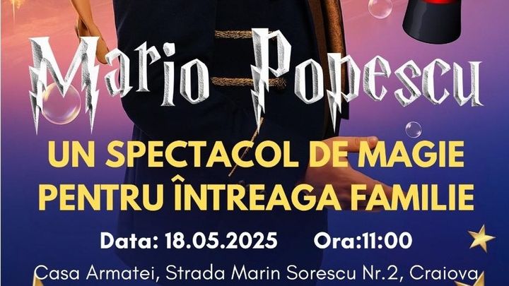 Craiova: MagicShow cu Magicianul Mario Popescu