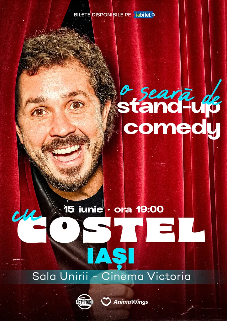 Iasi: O seara de stand up comedy cu Costel